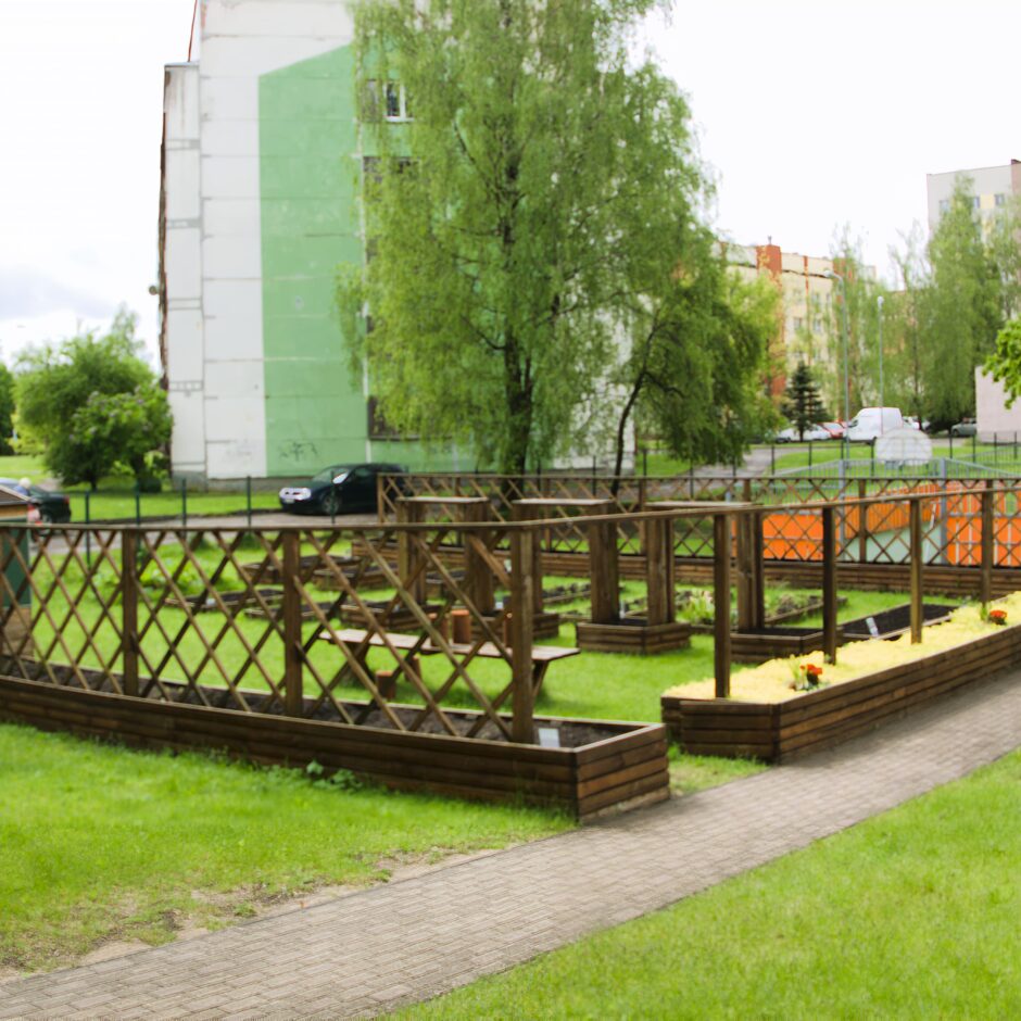 Pirmsskolas izglītības iestādes sakņu dārzs.